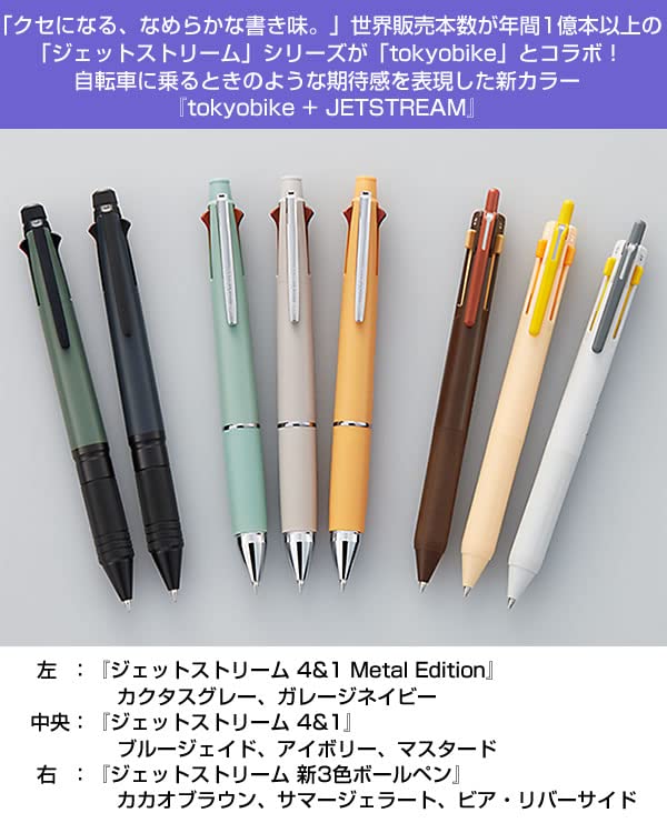 【限定】三菱鉛筆 tokyobike×JETSTREAM×3セット 限定】三菱鉛筆 tokyobike×JETSTREAM×3セット